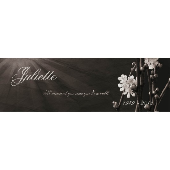 Signet - Fleur blanche 